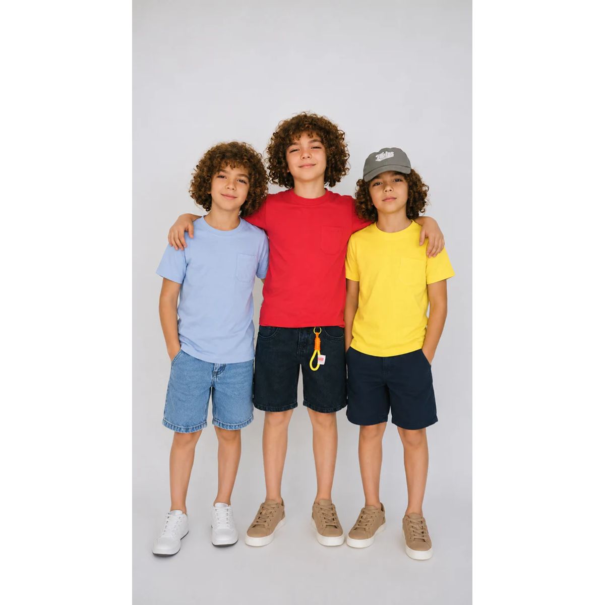 BALLESTA KIDS - Pack x3 Camisetas Básicas para Niño  Algodón  Suaves y Cómodas