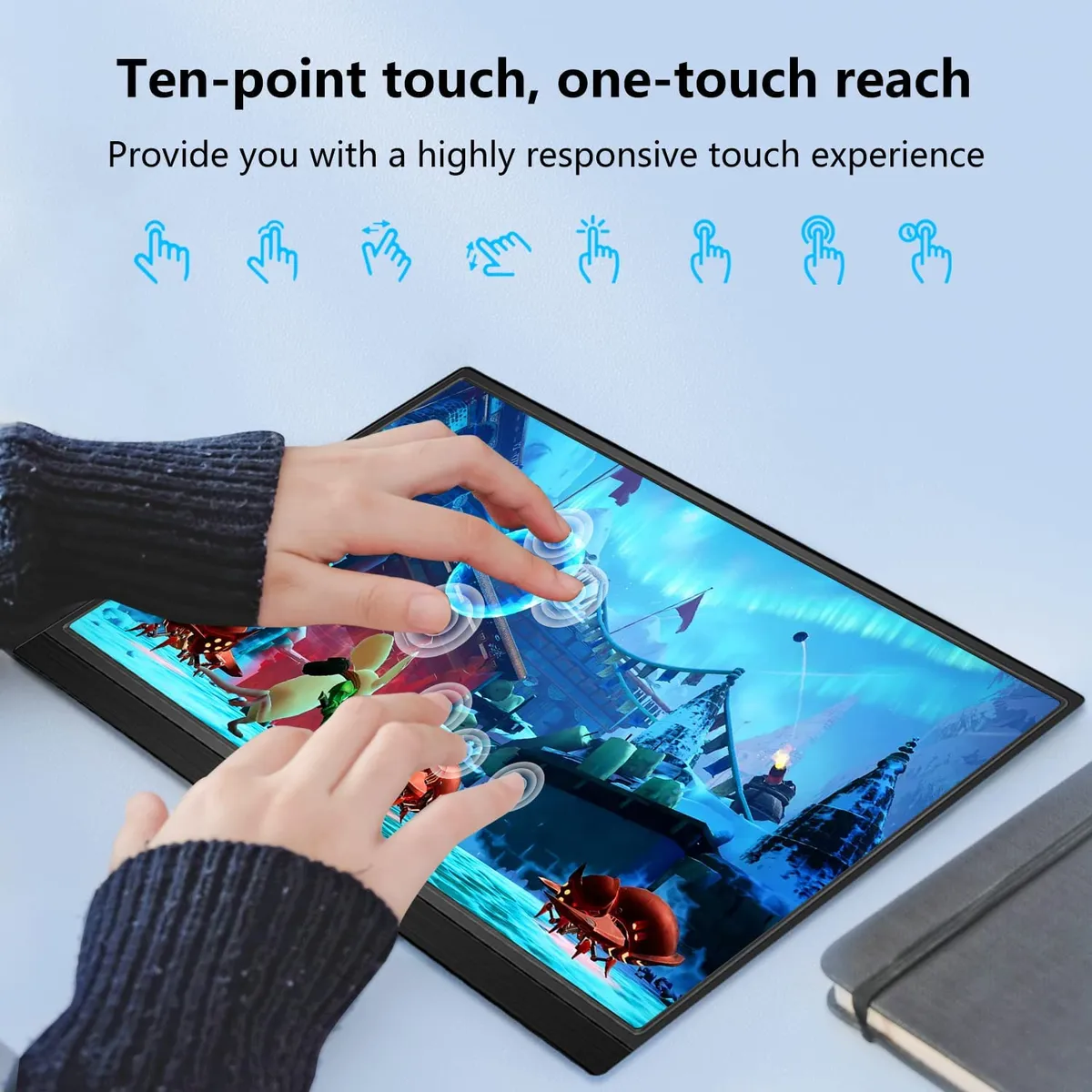 INNOVA - Monitor Portatil Pantalla Tactil Hdmi Usb C Full Hd