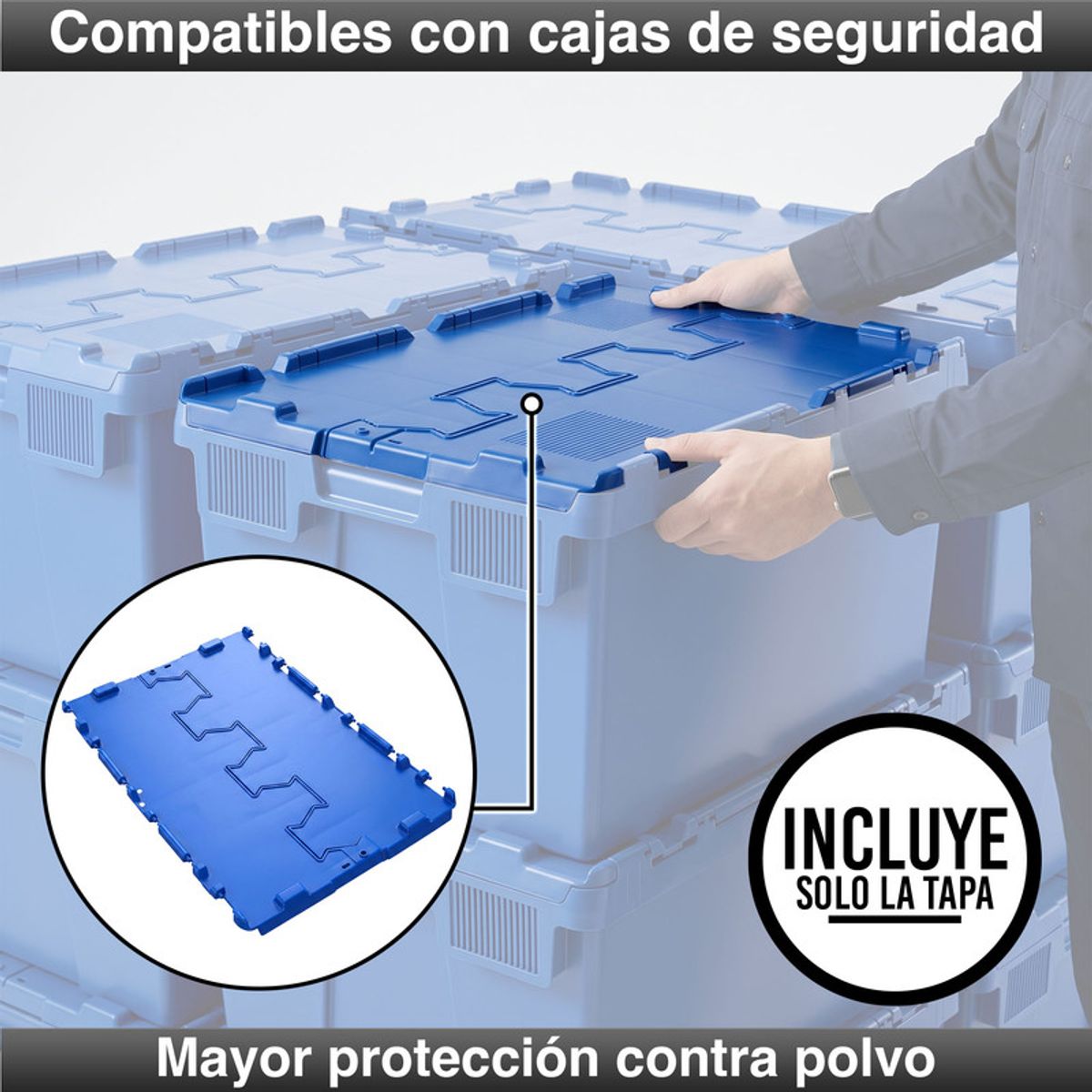 ENERGY PLUS - Tapas para Cajas Plásticas de Seguridad 60x40 Industrial