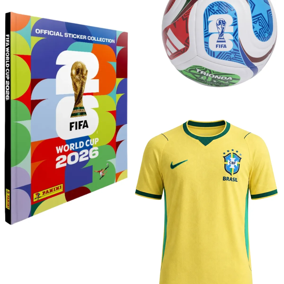 PANINI - Album Pasta Dura Mundial 2026 Panini Copa Mundial Fifa 2026 + Balon + Camiseta