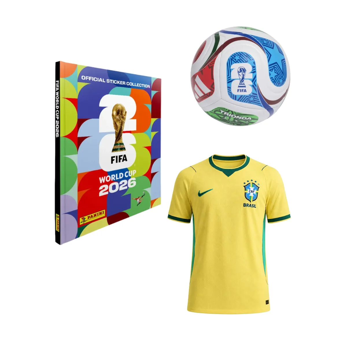 PANINI - Album Pasta Dura Mundial 2026 Panini Copa Mundial Fifa 2026 + Balon + Camiseta