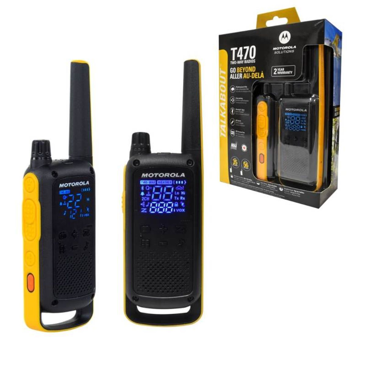 MOTOROLA - PAREJA DE RADIOS DE COMUNICACION MOTOROLA T470