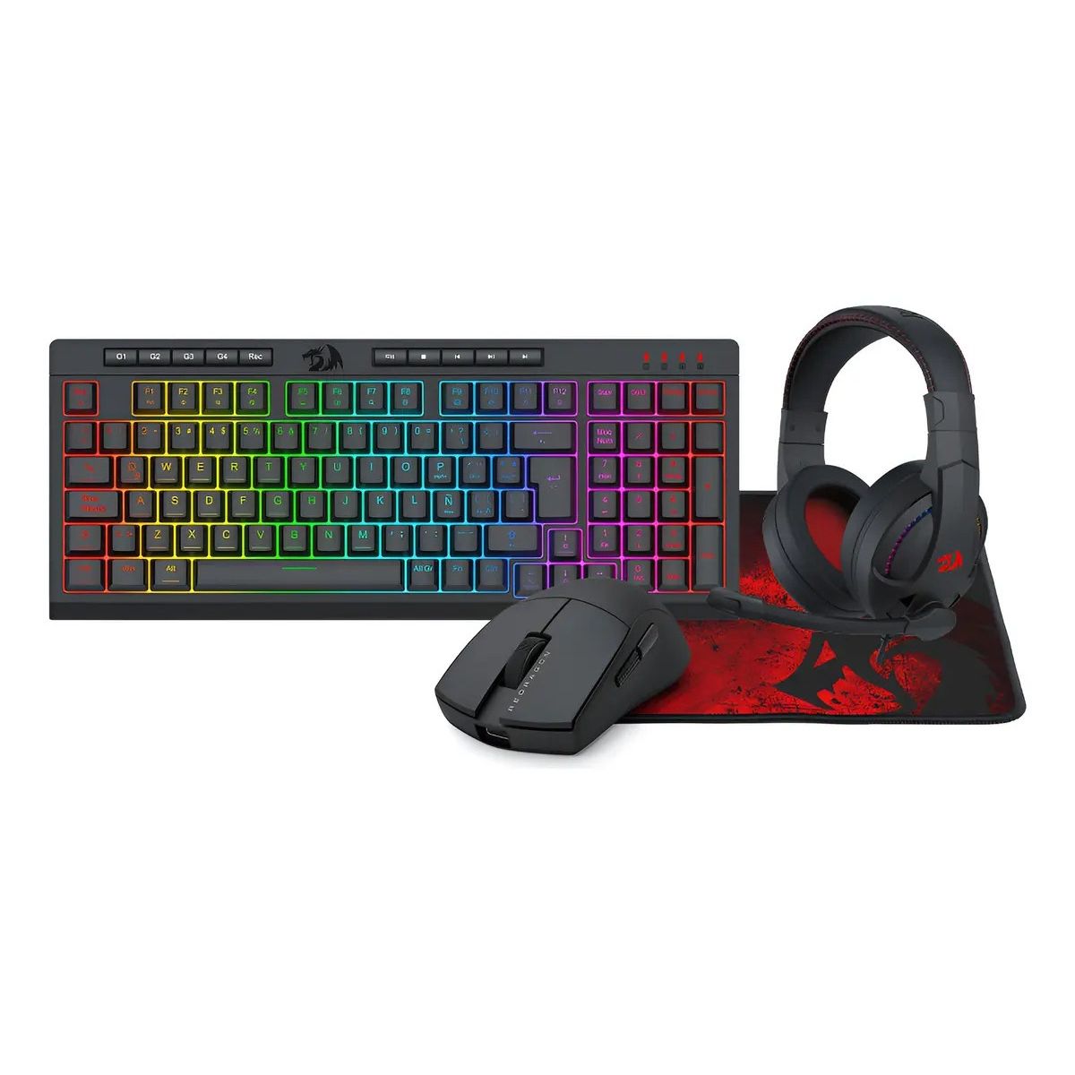 REDRAGON - COMBO REDRAGON ELITE PRO 4 EN 1 (S147)