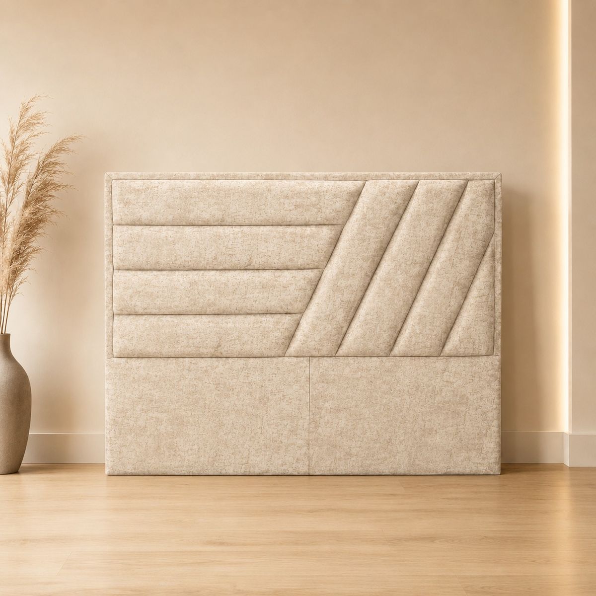 GENERICO - Cabecero para cama king 2.00x1.90 Berlin Beige