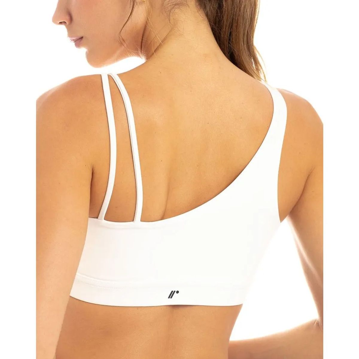 RACKETBALL - Top Asimétrico, Color Blanco Para Mujer