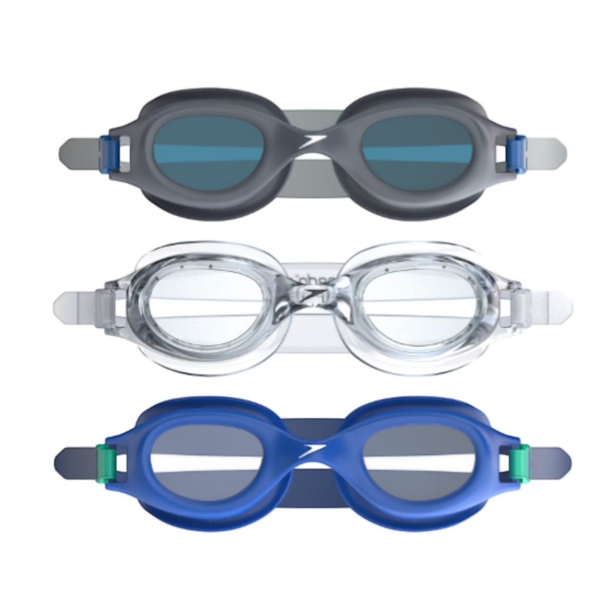 SPEEDO - Gafas de natacion goggles Speedo Adultos Mujer Pack x 3 Anti-empañante UV