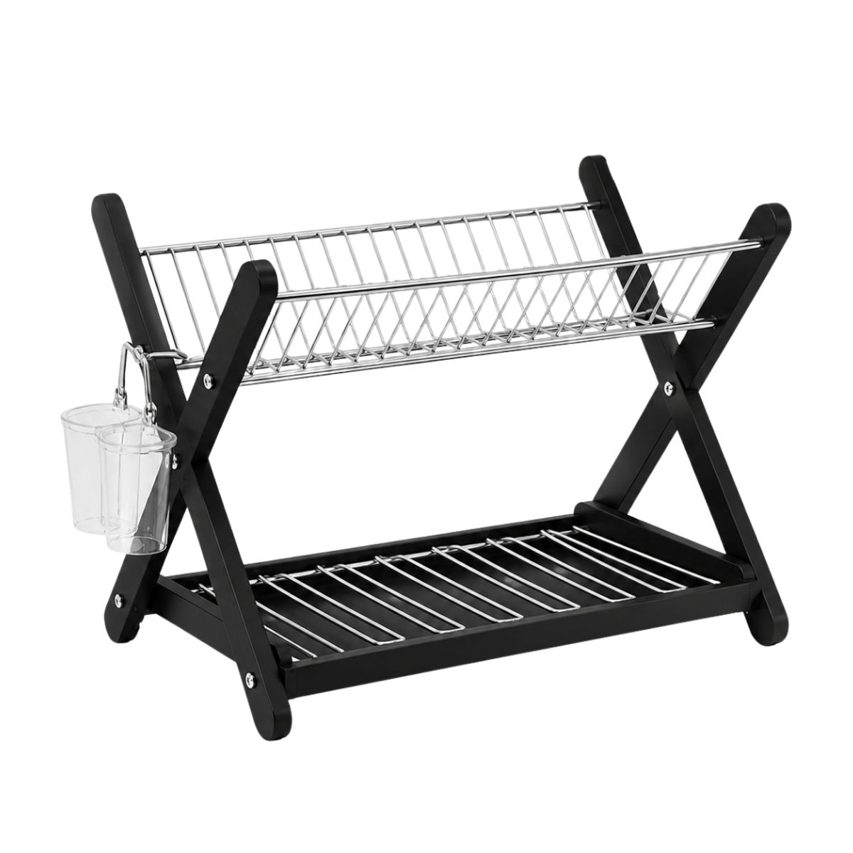 GENERICO - Platero De Mesa Con Drenaje 39x26x36 cm Organizador De Cocina Escurridor Moderno Ahorro Espacio