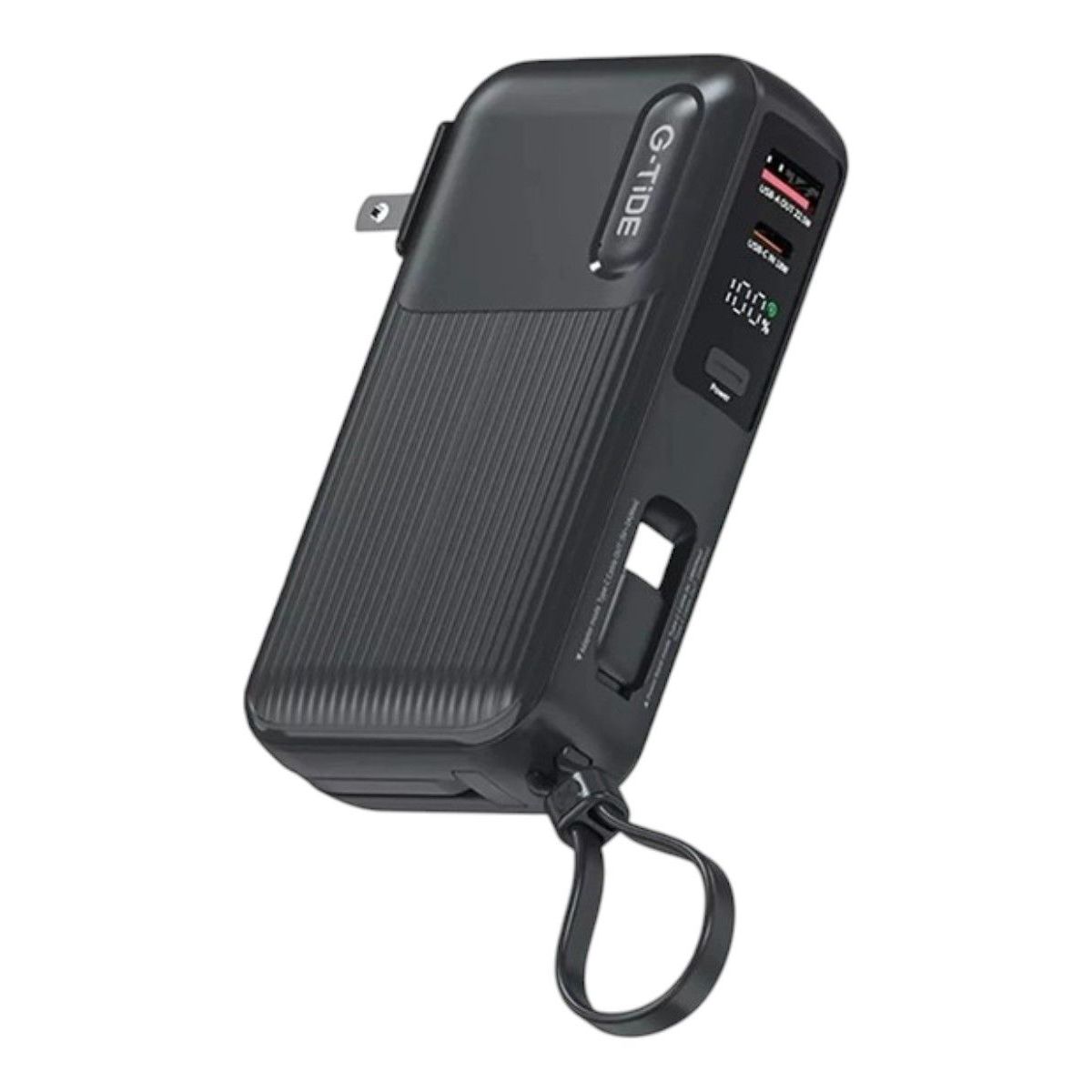 GENERICO - G Tide Traveler 1 Power Bank 10,000 Mah Negro