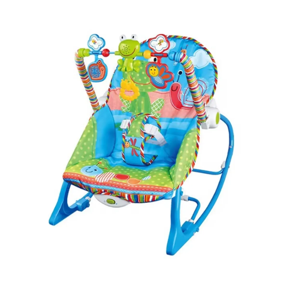 GENERICO - SILLA MECEDORA BEBE AZUL
