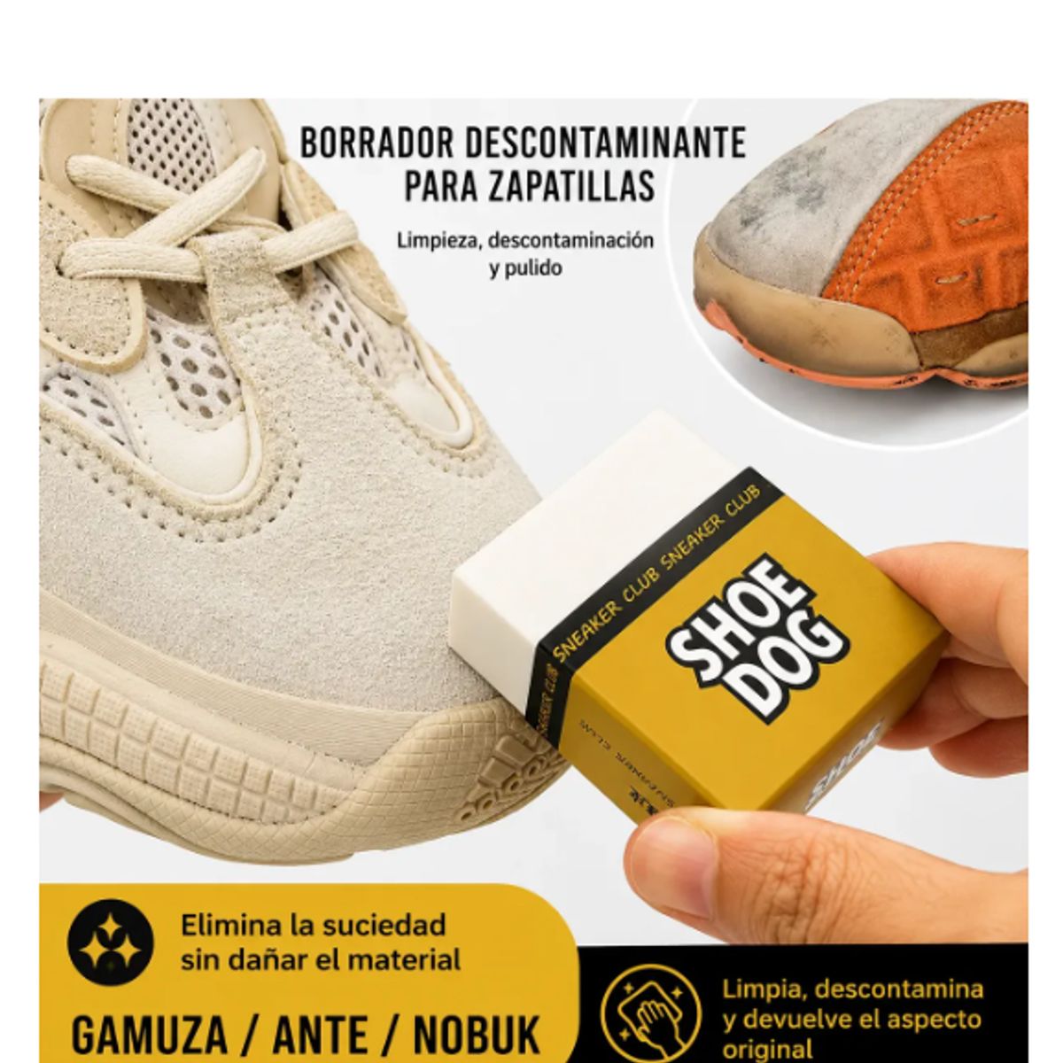 GENERAL - Borrador Limpieza Zapatillas Gamuza Shoe Dog