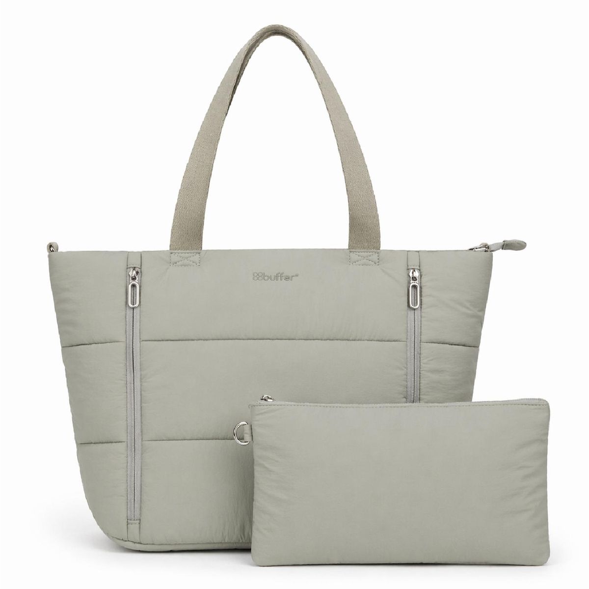 BUFFER FLASK - Bolso Tote Acolchado Cartera Buffer +estuche Organizador 30l