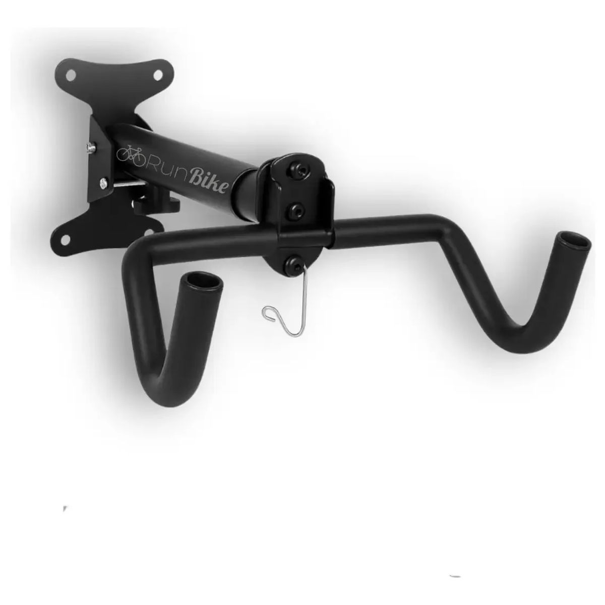 RUNBIKE - Soporte Pared Bicicleta  Run Bike Plegable Porta Bicicleta Horizontal Mtb Ruta Almacenamiento Negro