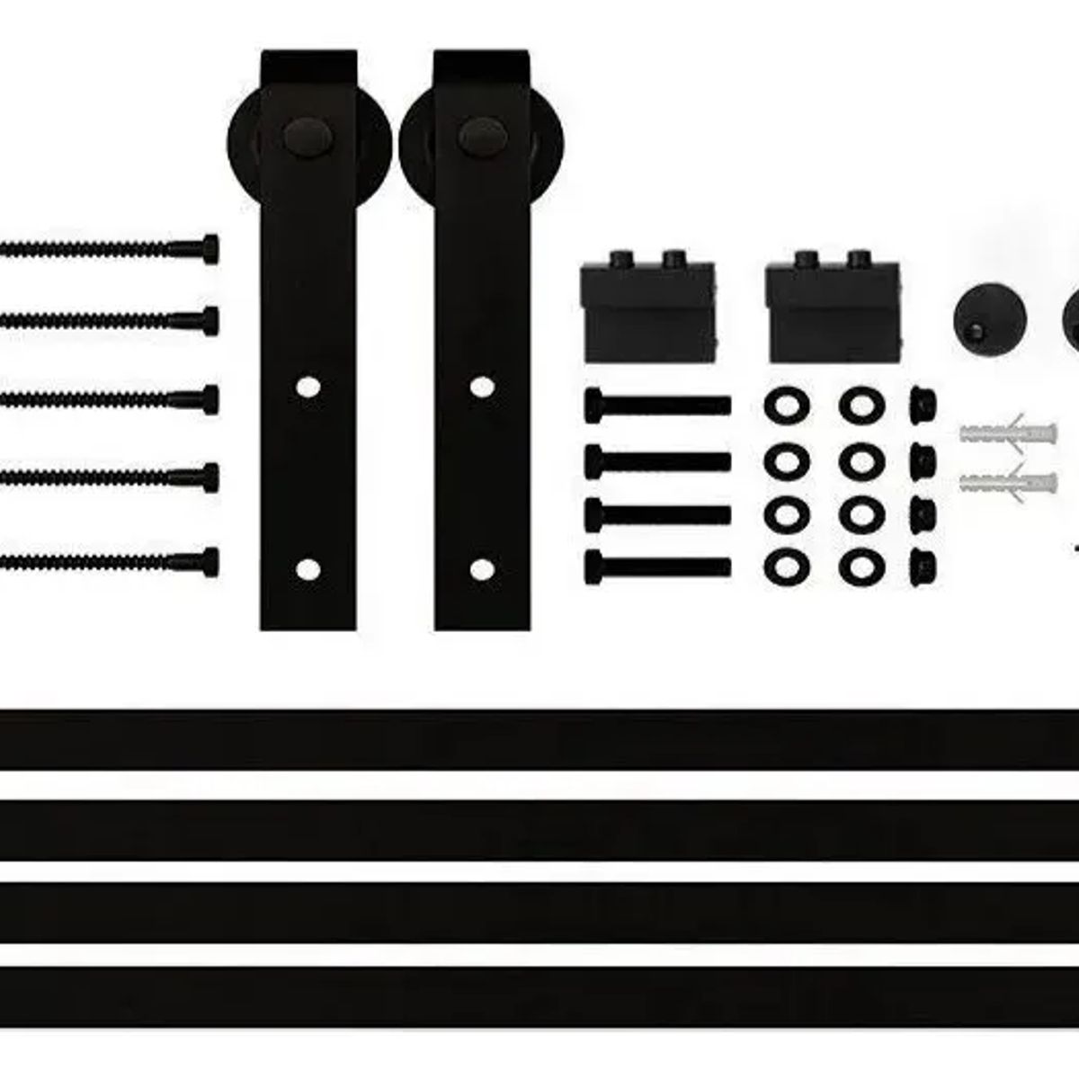 QUICK - Quick Kit Correderas 2mt Para Colgar 1 Puerta Estilo Granero