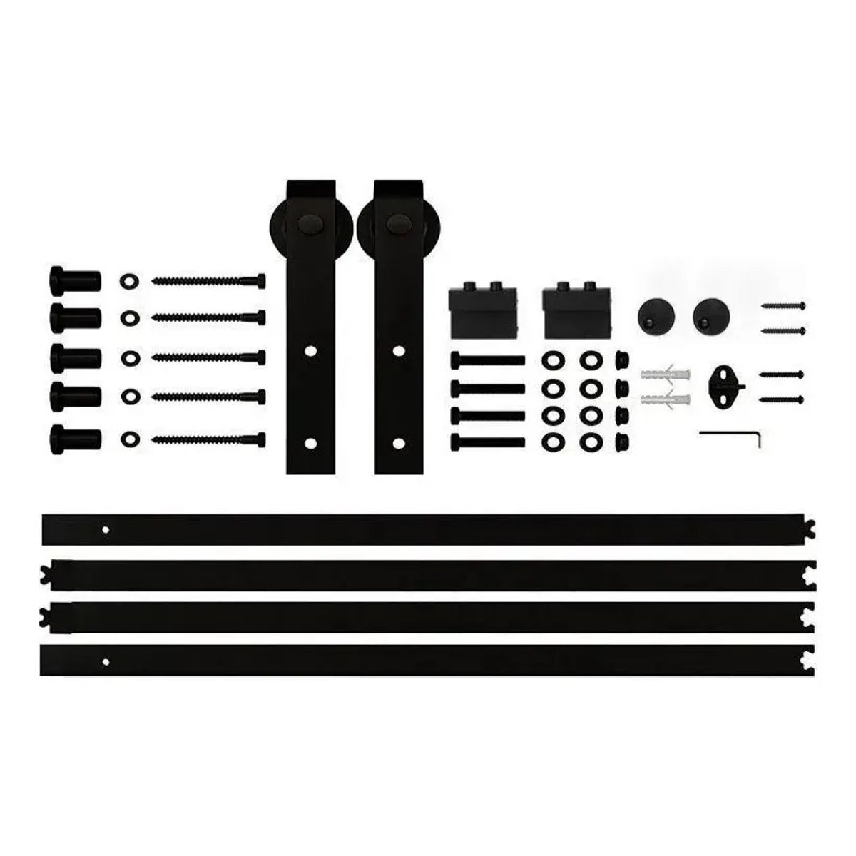 QUICK - Quick Kit Correderas 2mt Para Colgar 1 Puerta Estilo Granero
