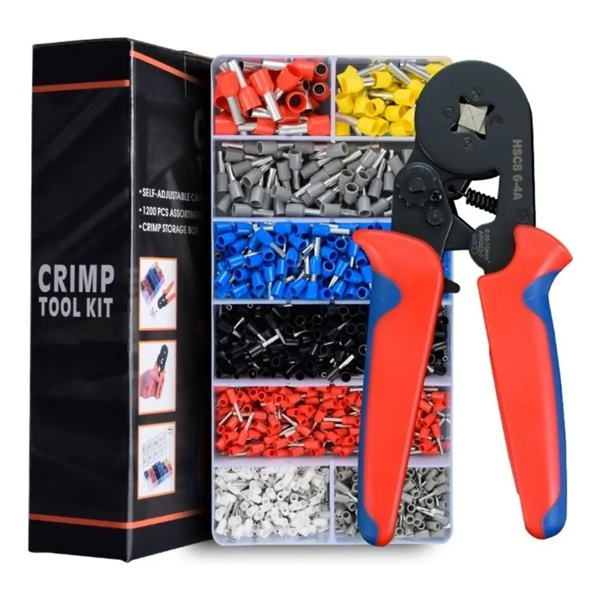 QUICK - Alicate Prensa Terminal Conjunto Kit De 1200pcs