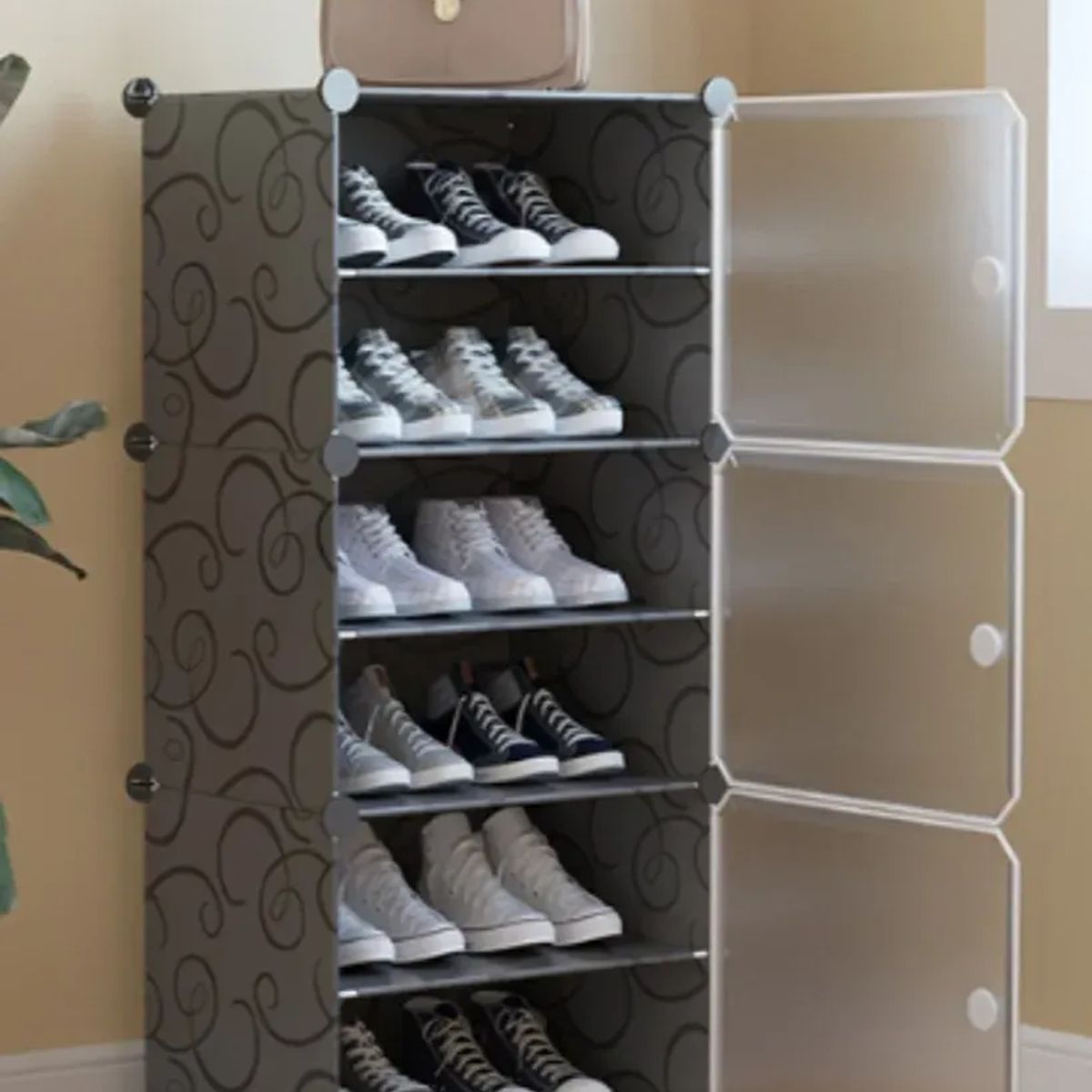 ANYHOGAR - Organizador De Zapatos 6 Módulos 12 Pares