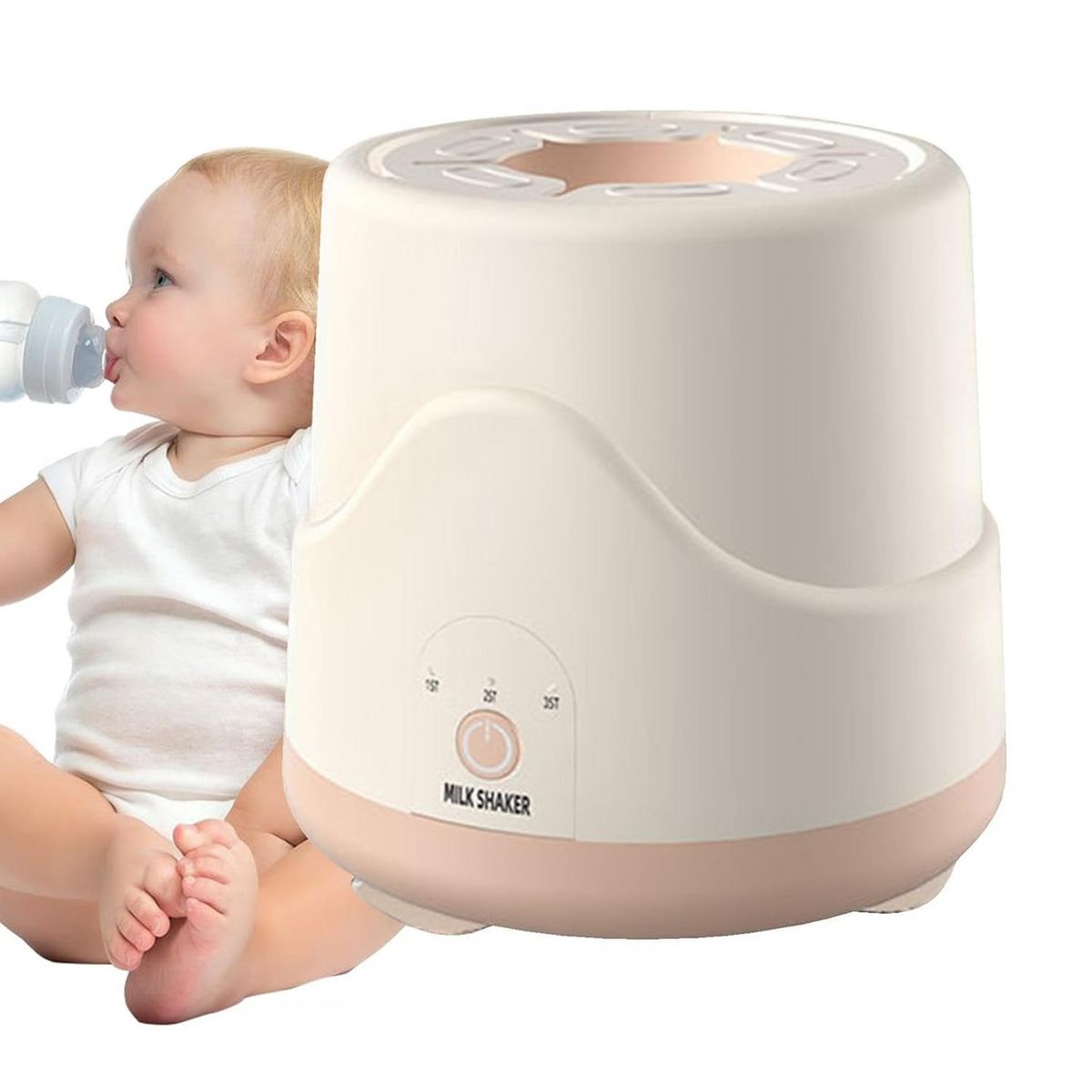 GENERICO - Mezclador Batidor Biberones Tetero Automatico Portatil Bebe