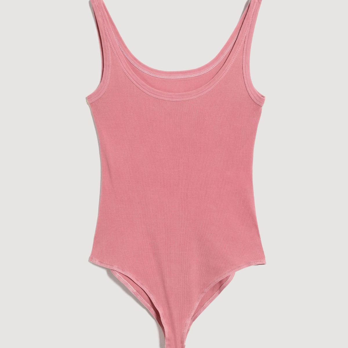 OSTU - Body  Para Mujer Manga Sisa Marca Ostu Rosado #40200196