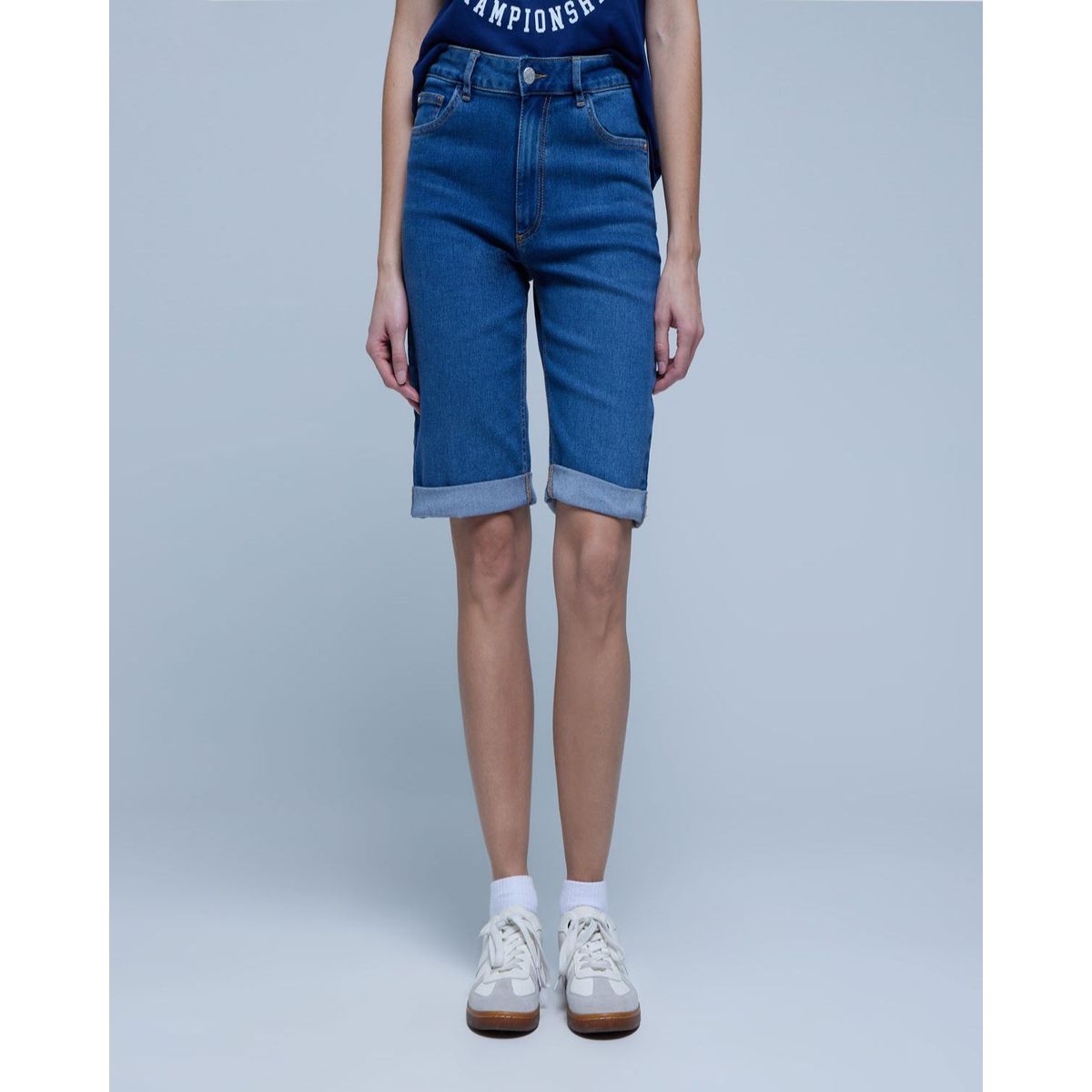 OSTU - Bermuda Para Mujer  Marca Ostu En Color Azul #40100077