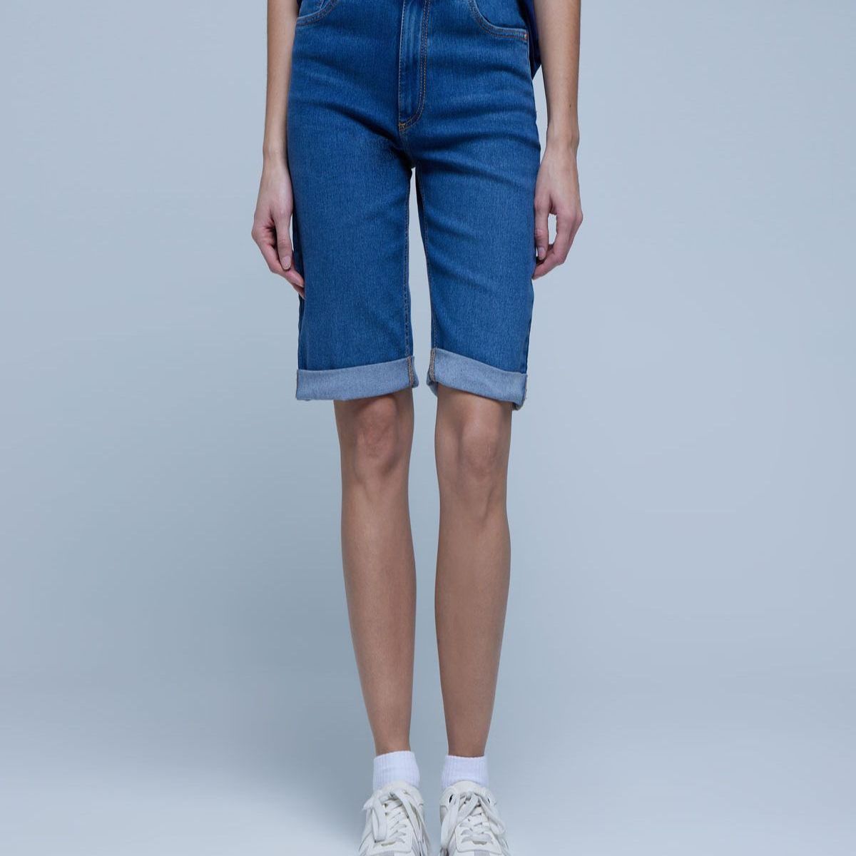 OSTU - Bermuda Para Mujer  Marca Ostu En Color Azul #40100077