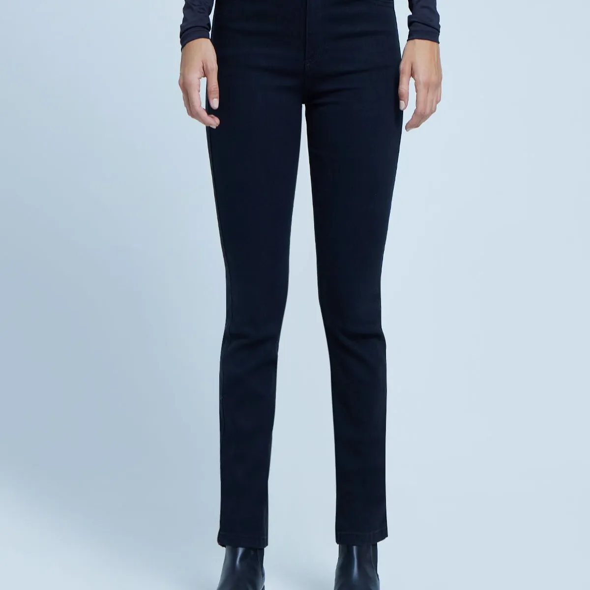 OSTU - Jean Mujer Ostu Regular Negro Algodón 40160345-10