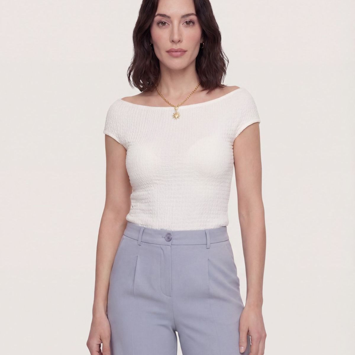 OSTU - Body  Para Mujer Manga Sisa Marca Ostu Color Crema #40207958