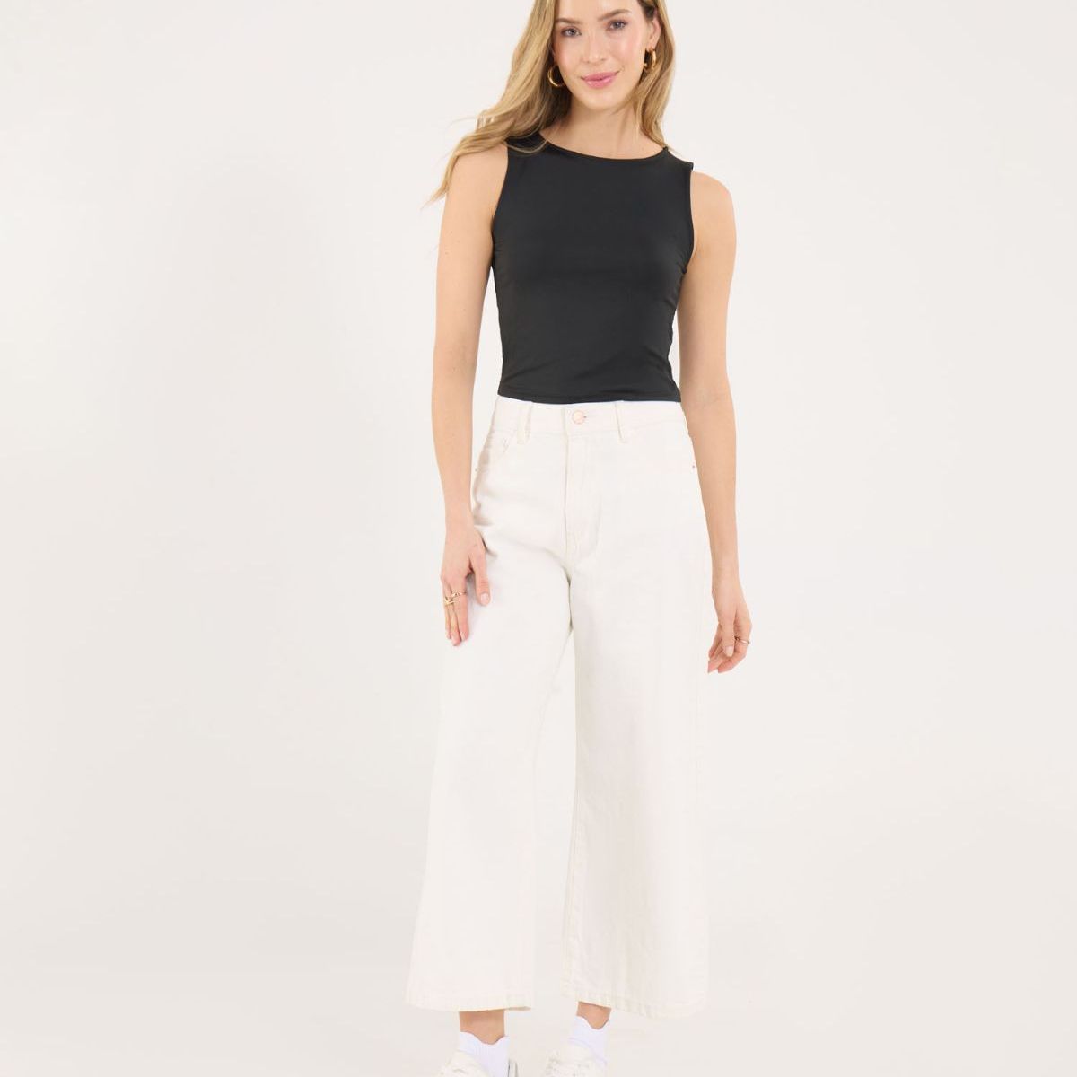 OSTU - Jean  Para Mujer Culotte Marca Ostu Color Crudo #40160621