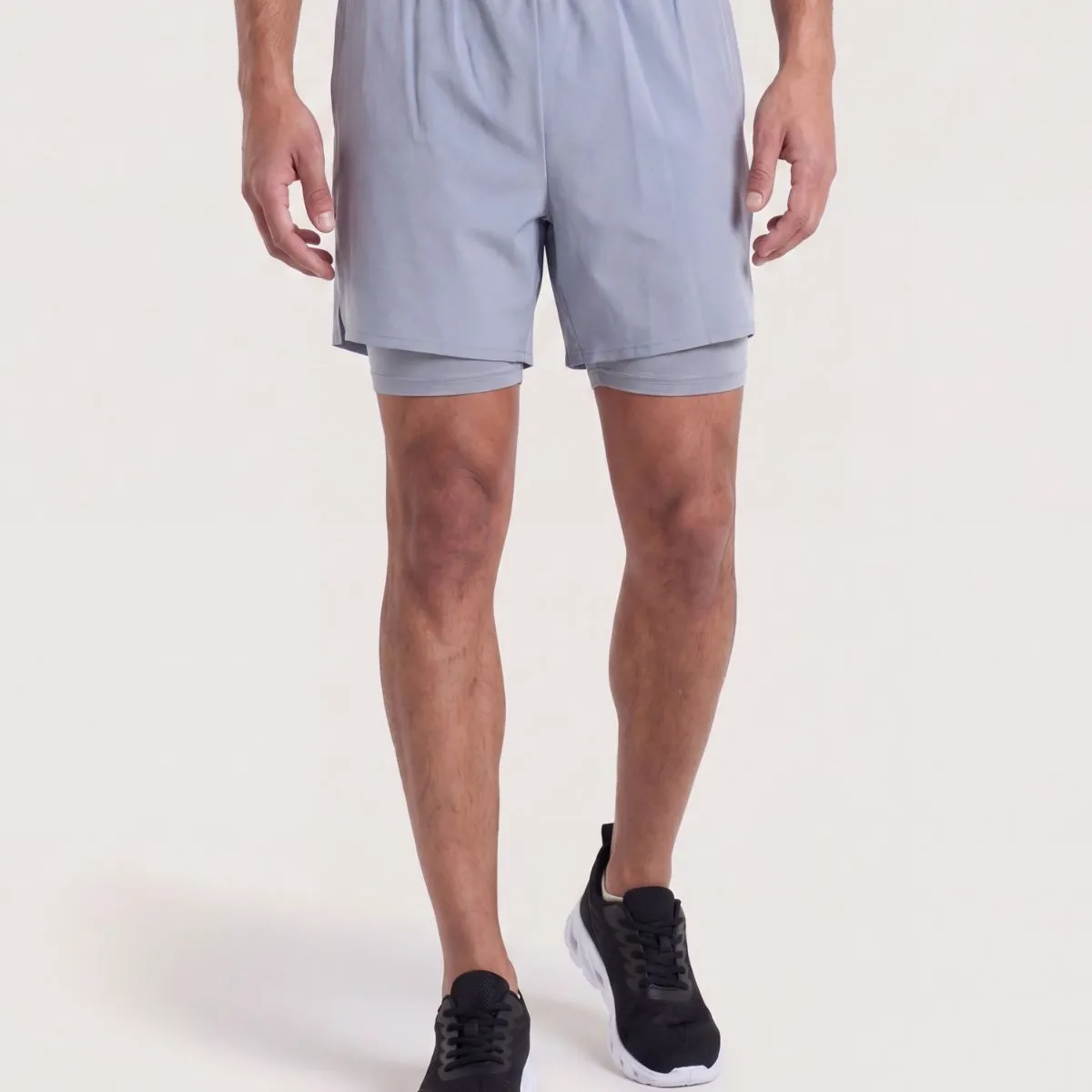 OSTU - Bermuda  Para Hombre Biker Interno Marca Ostu Gris #60100512