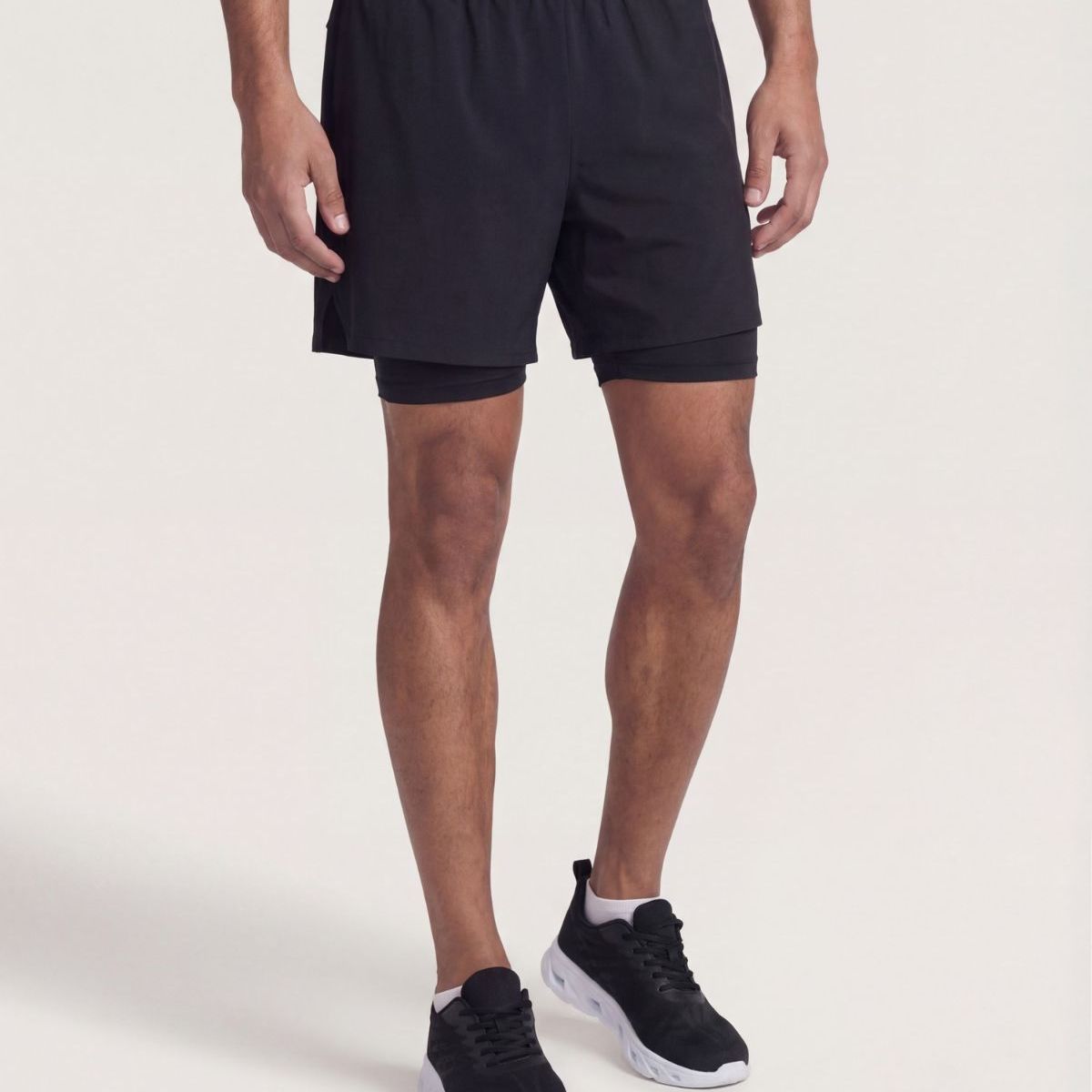 OSTU - Bermuda  Para Hombre Biker Interno Ostu Negro #60100510