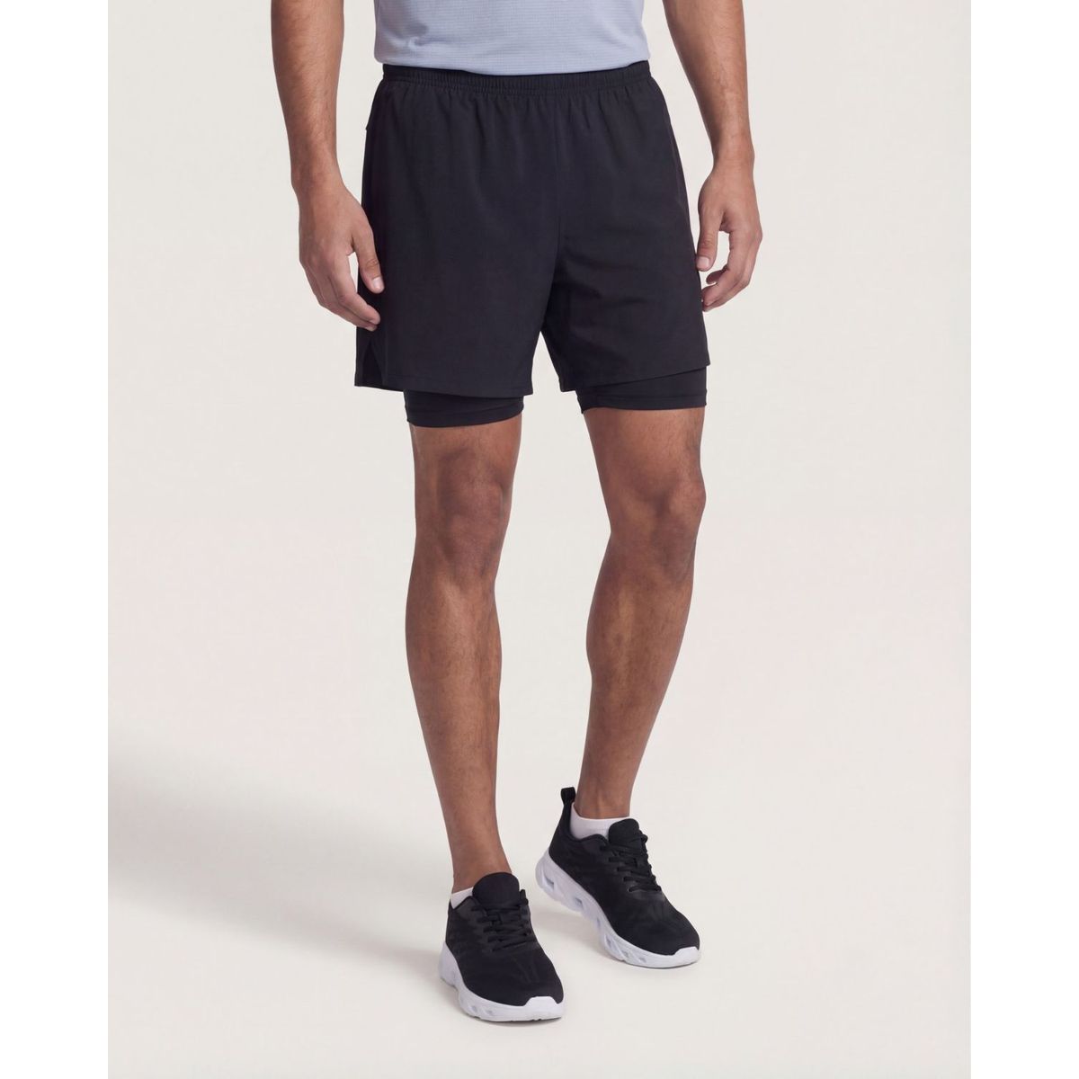 OSTU - Bermuda  Para Hombre Biker Interno Ostu Negro #60100510
