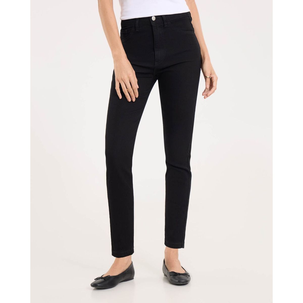 OSTU - Jean para Mujer marca Ostu color Negro en Algodón #4016