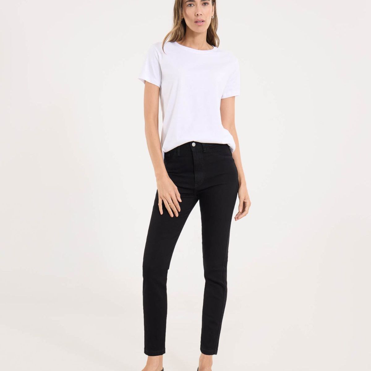 OSTU - Jean para Mujer marca Ostu color Negro en Algodón #4016