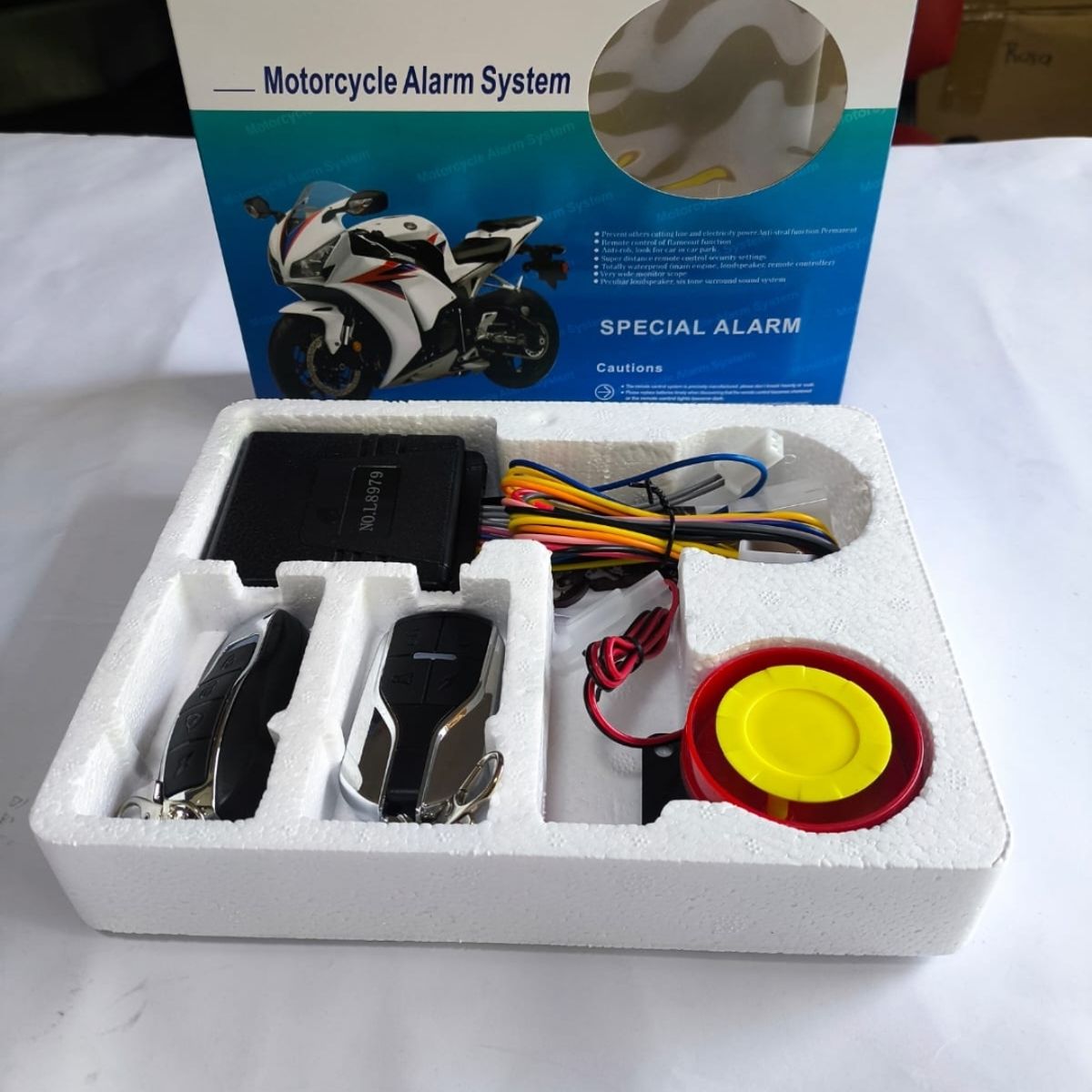 GENERICO - Alarma Para Moto Antirrobo Con Sirena Y 2 Controles
