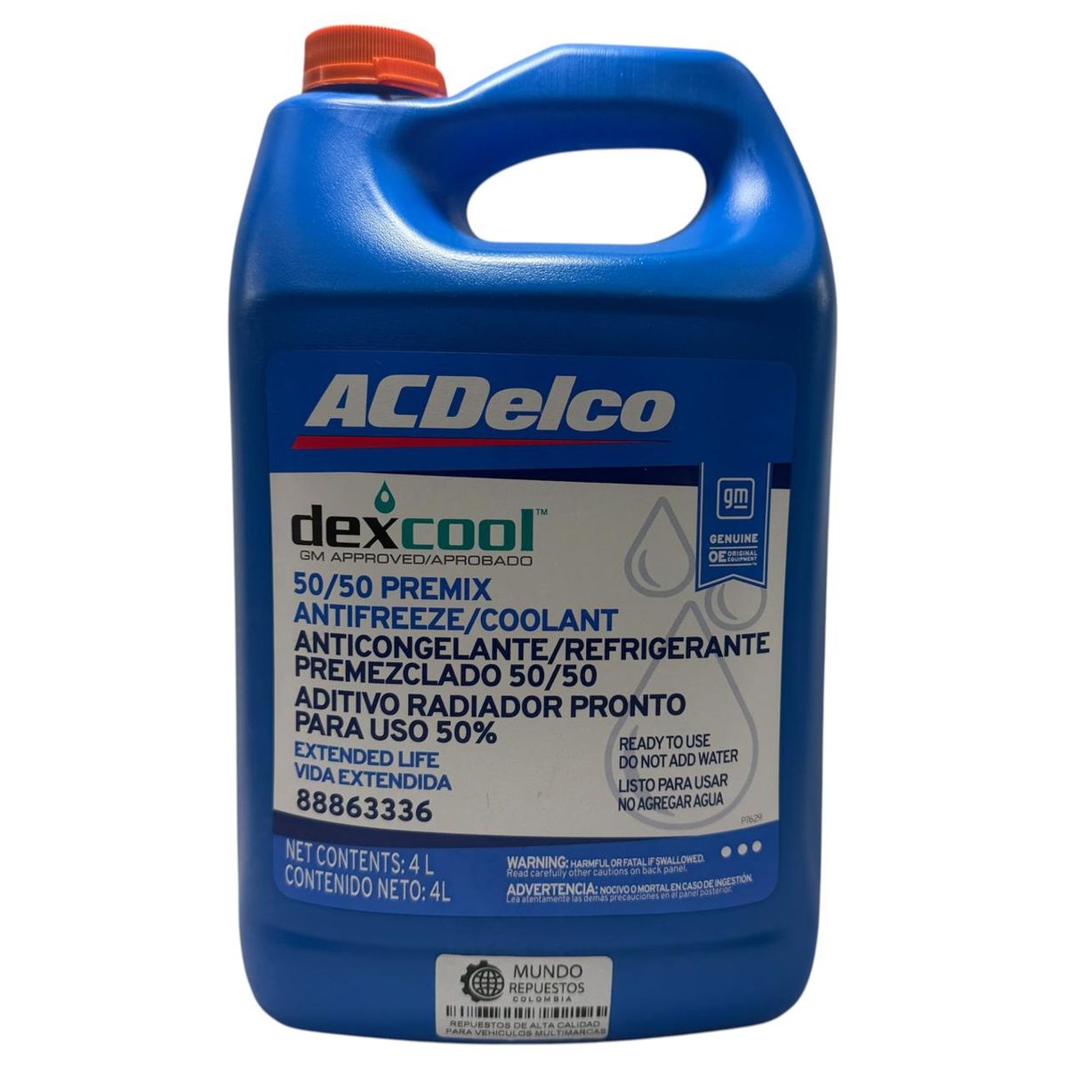 ACDELCO - REFRIGERANTE ACDELCO DEX-COOL NARANJA 5050