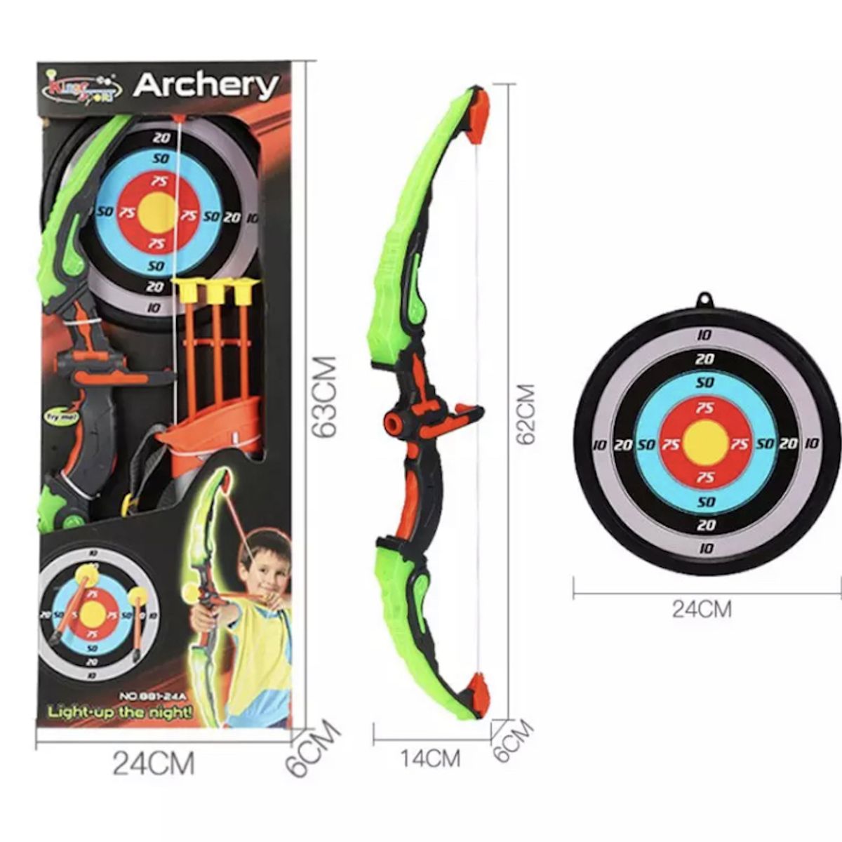 STALION INC - Juguete Arco Flechas Unisex Tiro Al Blanco Niños Punteria