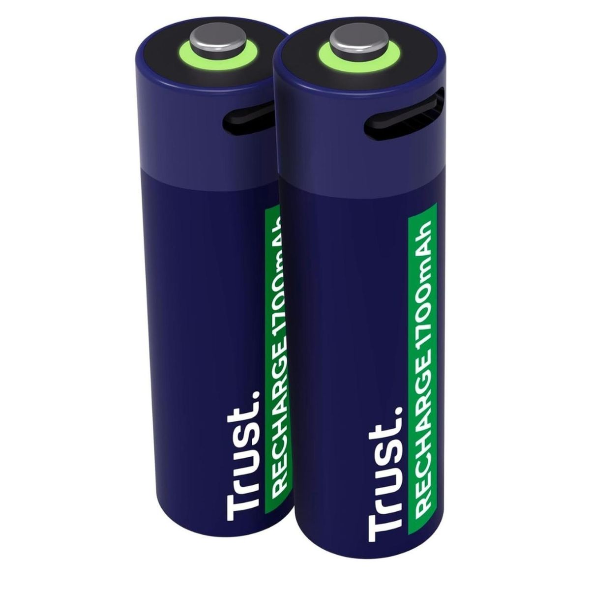 TRUST - Baterías Recargables tipo C Trust 2 pilas - AA