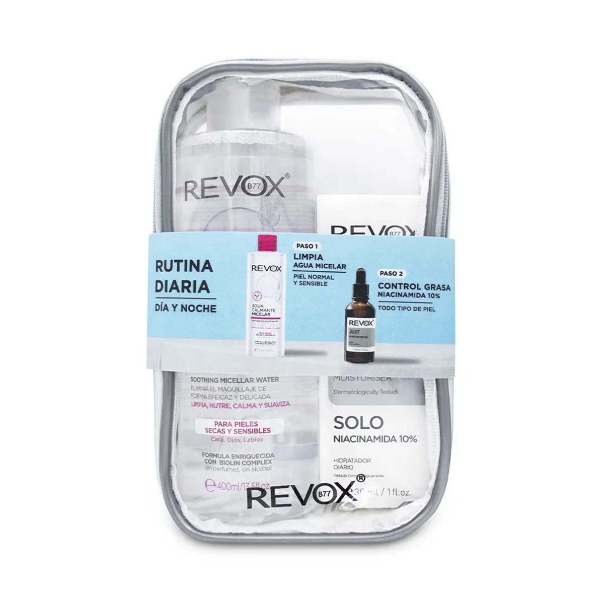 REVOX - Kit Revox Día Y Noche Agua Micelar + Niacinamida 10%