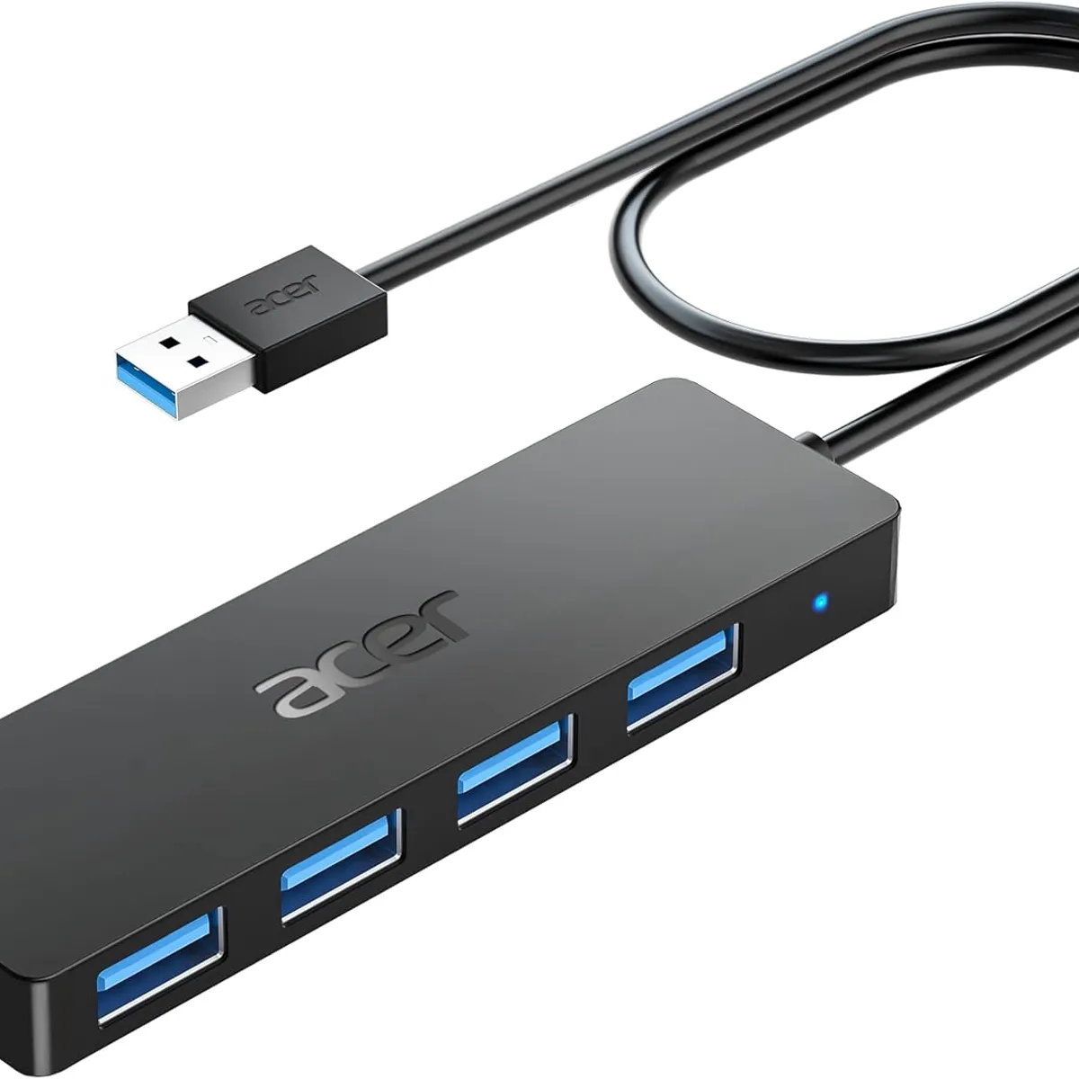 ACER - Hub Usb 3.0 Acer 5 En 1 Odk350 4 Puertos Usb Negro Windows