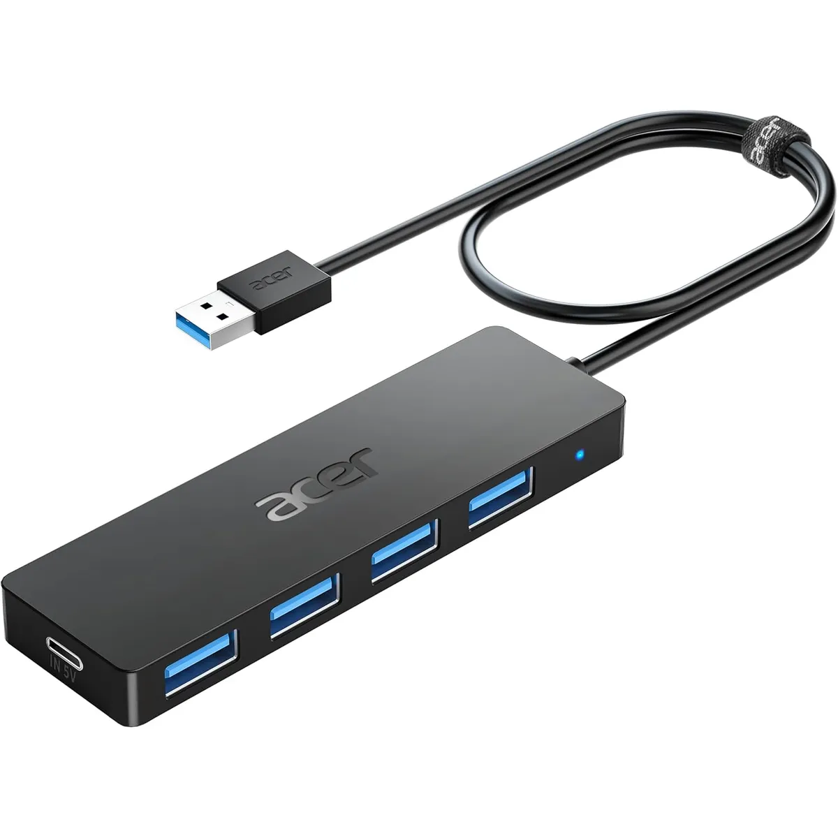 ACER - Hub Usb 3.0 Acer 5 En 1 Odk350 4 Puertos Usb Negro Windows