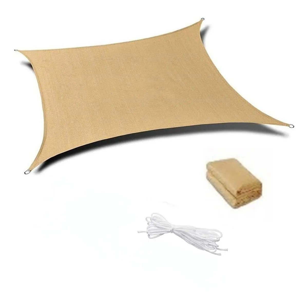 U BUY - Red de protección solar permeable cuadrada de 2x3