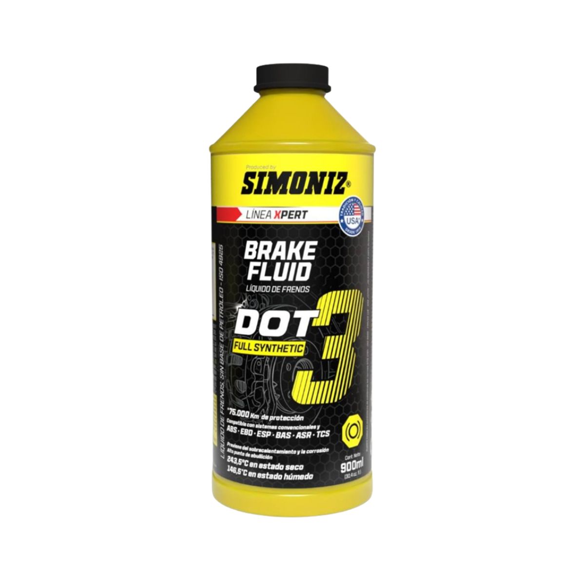 SIMONIZ - Líquido De Frenos Full Synthetic DOT 3 Simoniz - 900ML