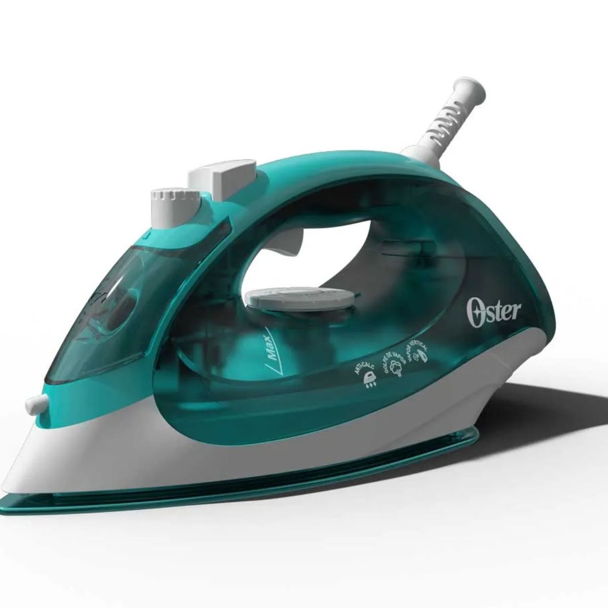 OSTER - Plancha de Vapor de Cerámica Oster®, Compacta, Color Turquesa, Aeroceramica