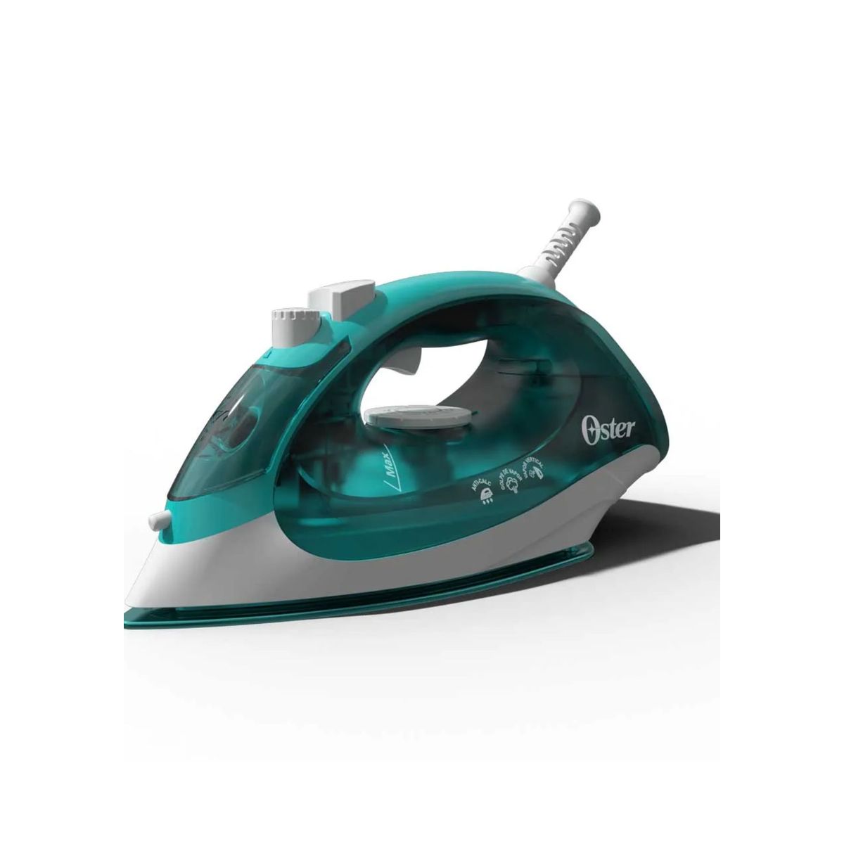 OSTER - Plancha de Vapor de Cerámica Oster®, Compacta, Color Turquesa, Aeroceramica