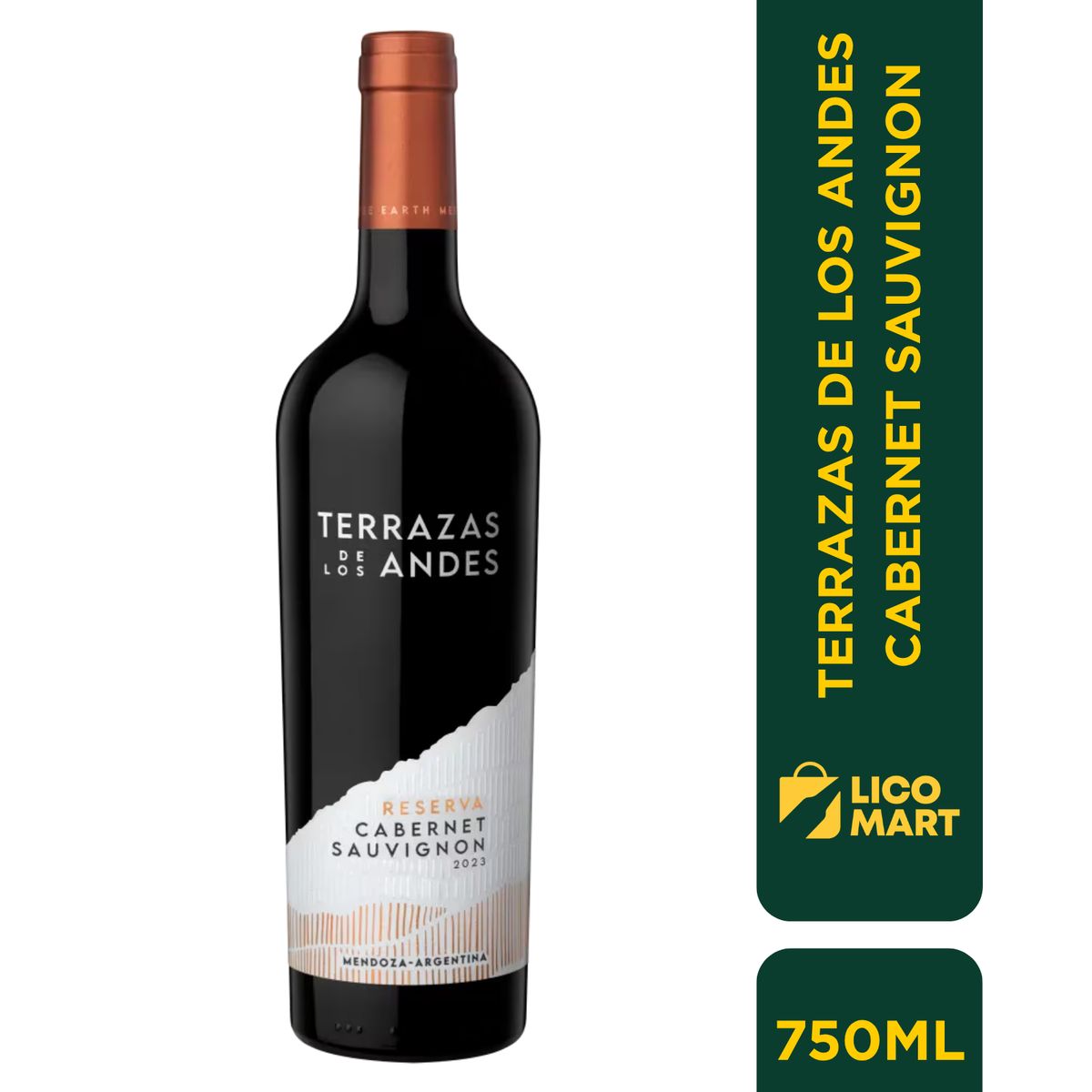 GENERICO - VINO TINTO TERRAZAS DE LOS ANDES CABERNET SAUVIGNON 750 ML