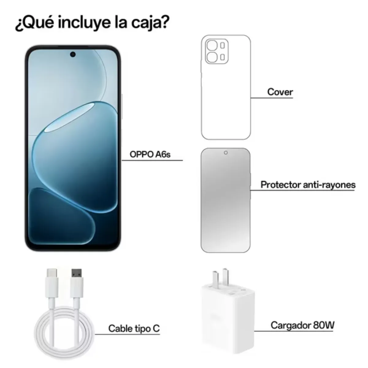 OPPO - Celular OPPO A6s 256GB 7000mAh 120Hz 4G Blanco