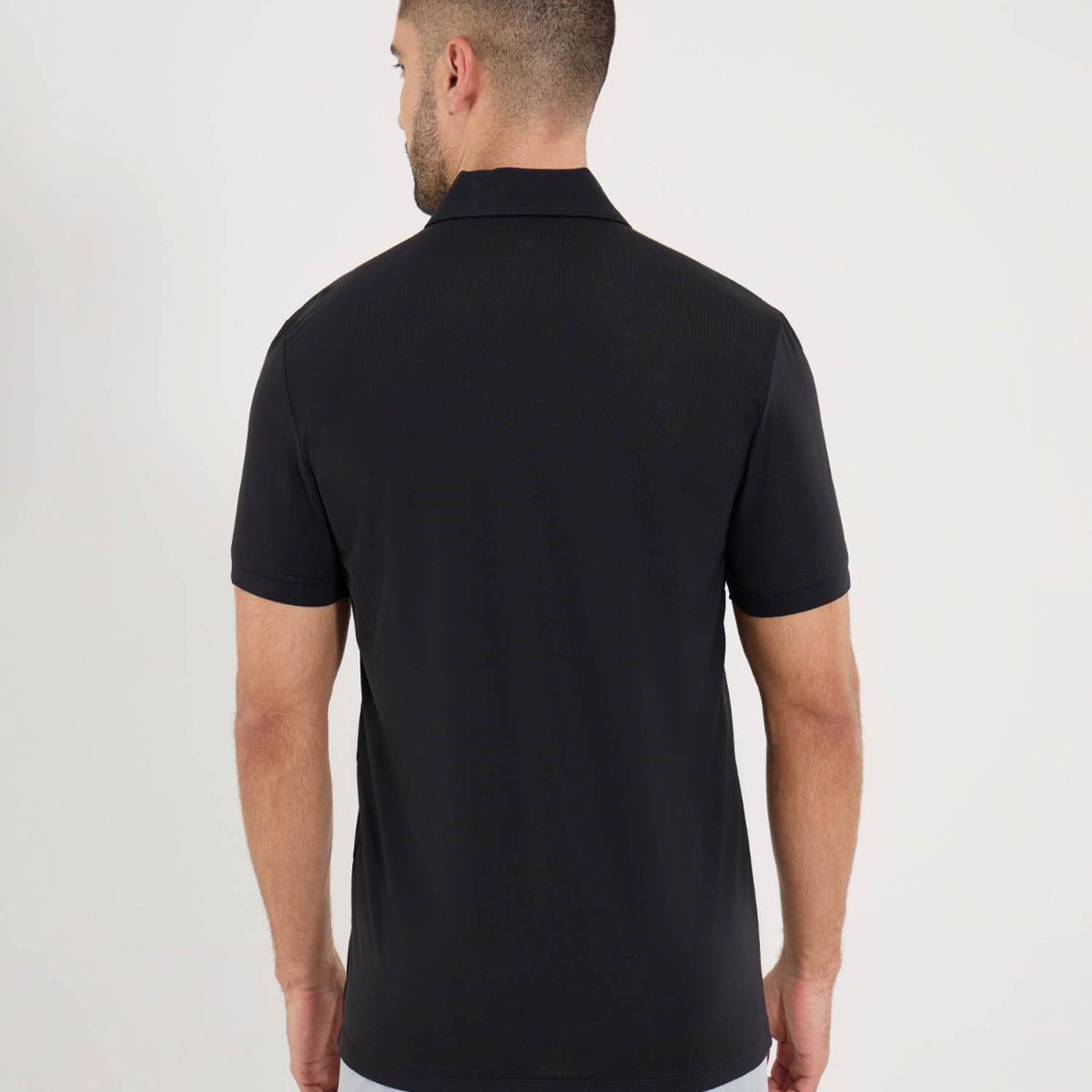 OSTU - Polo  Para Hombre Cuello Maquina Ostu Color Negro #60110812