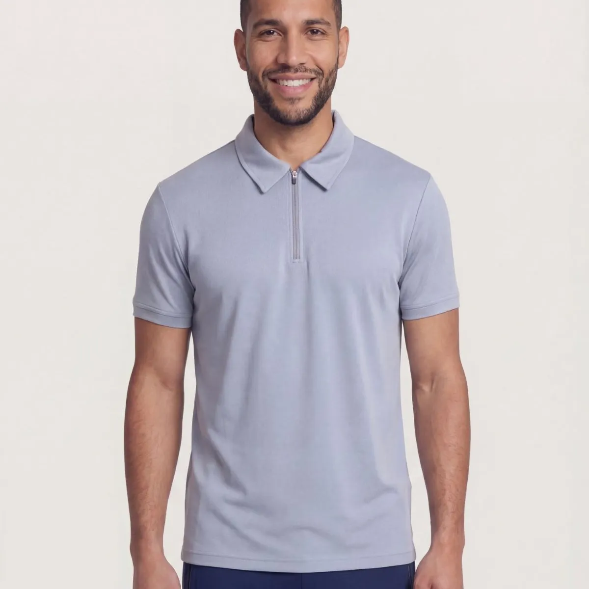 OSTU - Polo  Para Hombre Cuello Maquina Ostu Gris #60110889