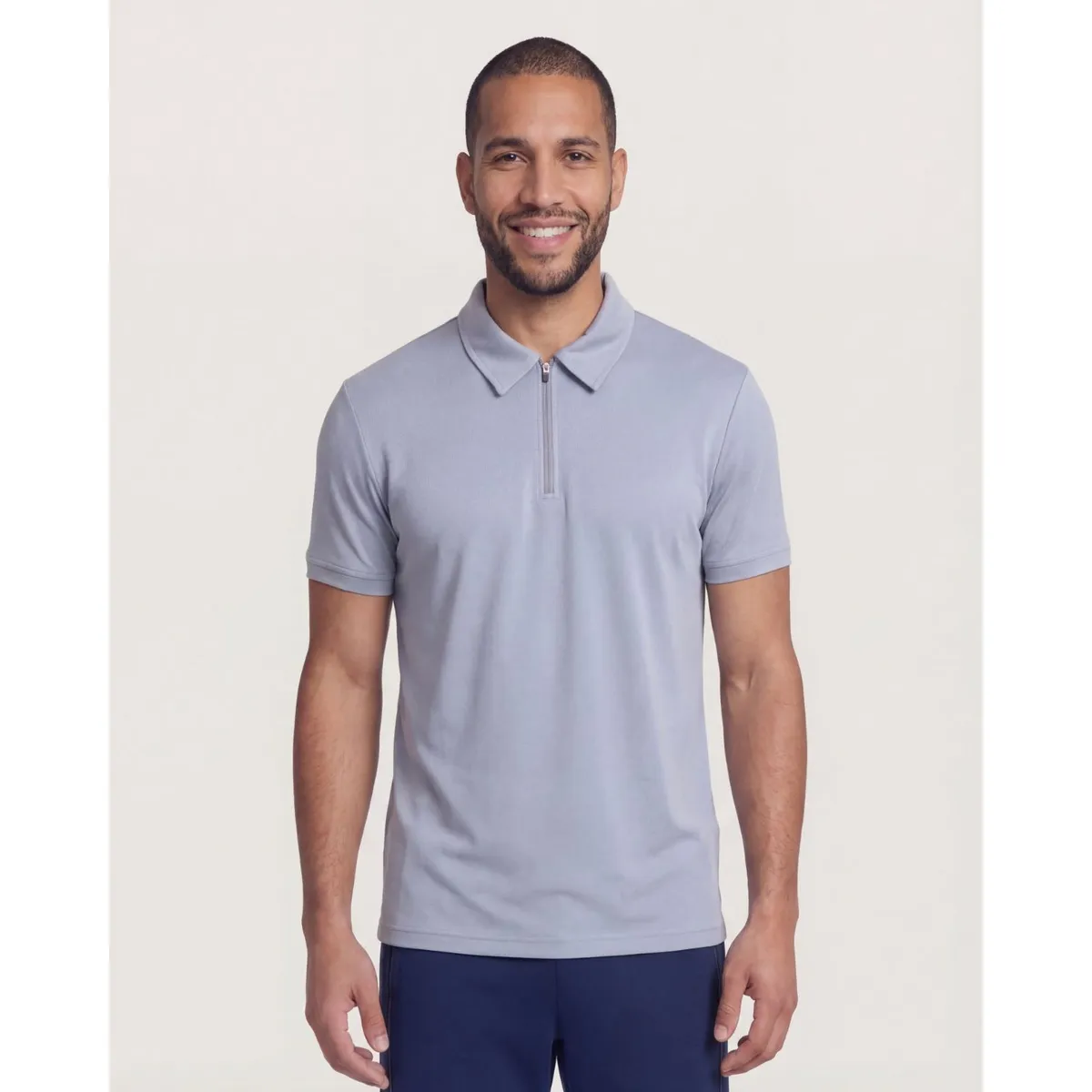OSTU - Polo  Para Hombre Cuello Maquina Ostu Gris #60110889