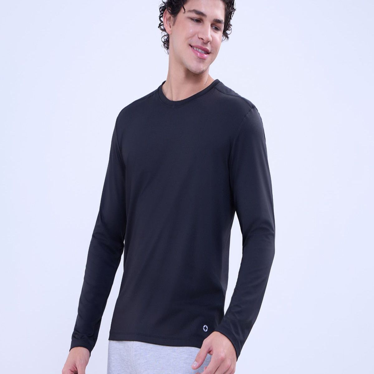 OSTU - Camiseta Para Hombre M/L Marca Ostu En Color Negro #60091496