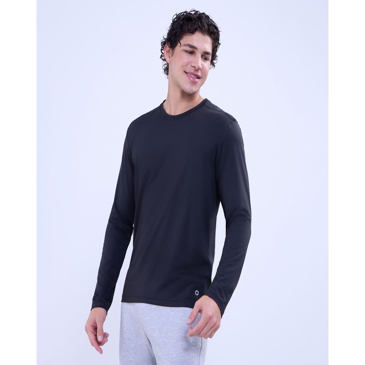 OSTU - Camiseta Para Hombre M/L Marca Ostu En Color Negro #60091496